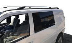 Mercedes Vito W638 1996–2003 Chroom dakrails Kunststof voetjes foto 1
