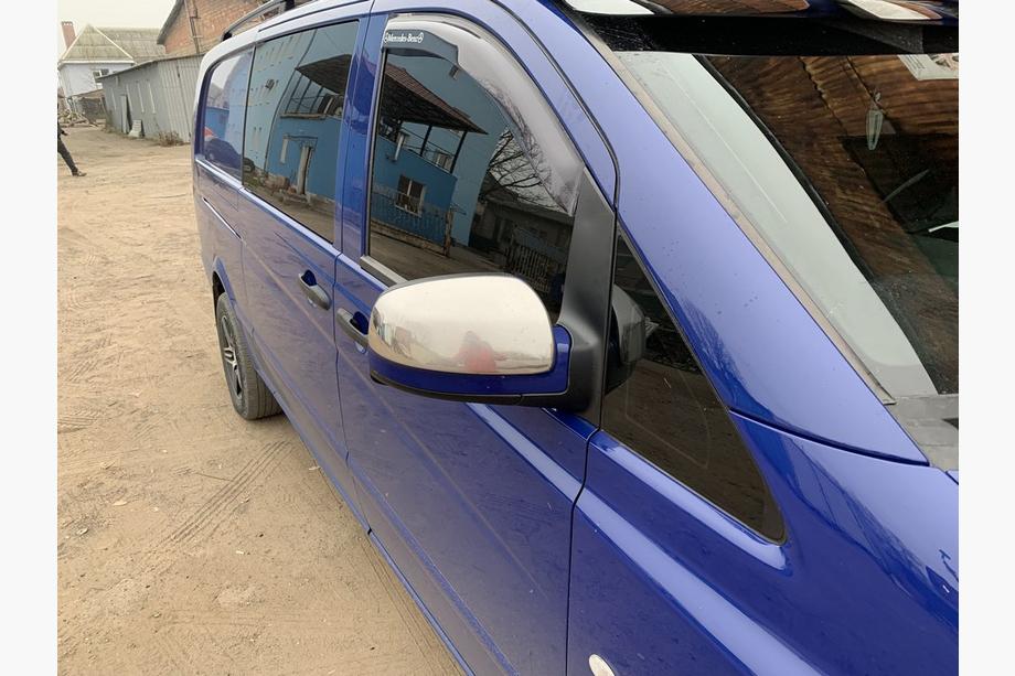 Mercedes Vito W639 2004–2014 Spiegelkappen Vito 2010-2015 (2 st.) OmsaLine - Italiaans roestvrij staal Foto 7