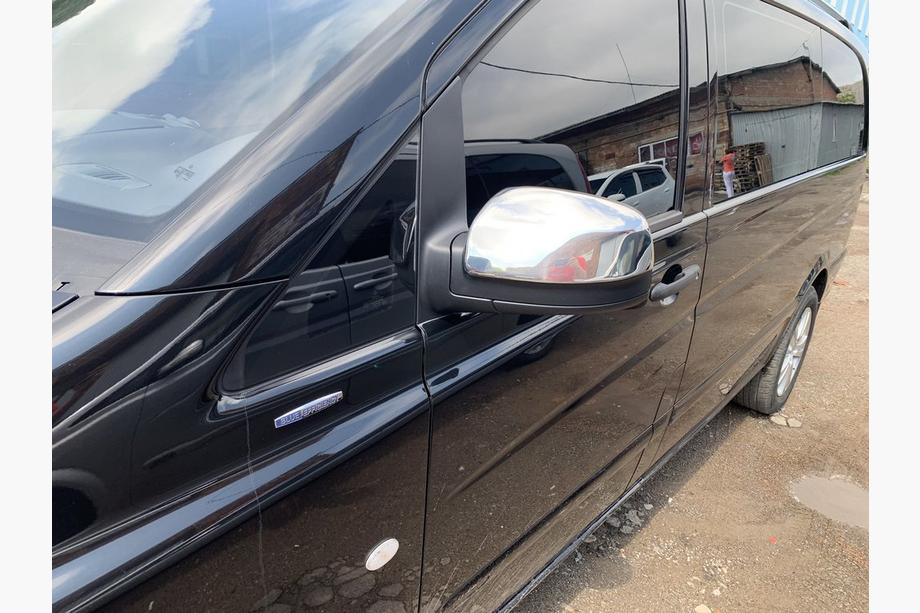 Mercedes Vito W639 2004–2014 Spiegelkappen Vito 2010-2015 (2 st.) OmsaLine - Italiaans roestvrij staal Foto 9