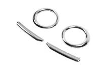 Fiat Doblo II 2010–2022 Chromen mistlampomlijsting met strips (2010-2015, 4 stuks, RVS) Carmos - Turks staal foto 9