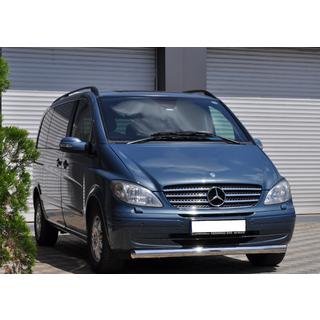 Voorbumperbescherming ST008 (RVS) Mercedes Vito W639 2004–2014 foto 3