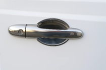 Mercedes Viano 2004–2014 RVS beschermplaatjes onder de deurklink Set van 4 stuks foto 1