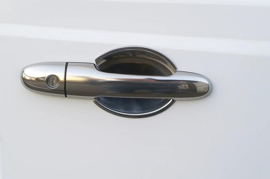 Mercedes Viano 2004–2014 RVS beschermplaatjes onder de deurklink Set van 4 stuks Image