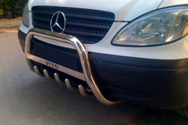 Mercedes Viano 2004–2014 Bullbar WT003/004 (RVS) 60 mm, zonder opschrift foto 5