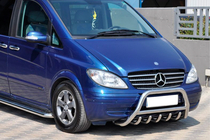 Mercedes Viano 2004–2014 Bullbar WT003/004 (RVS) 60 mm, zonder opschrift foto 10