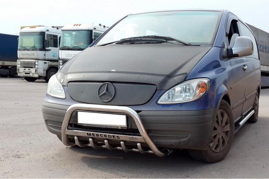 Mercedes Viano 2004–2014 Bullbar WT003/004 (RVS) 60 mm, zonder opschrift Image