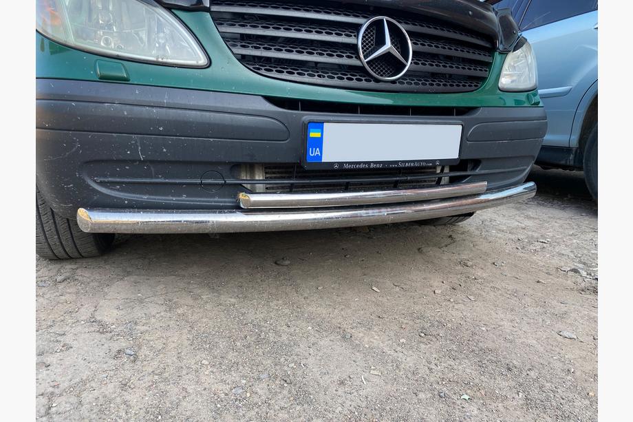Mercedes Viano 2004–2014 Voorbeschermbeugel ST014 (RVS) 60/42 mm Image
