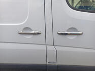 Mercedes Sprinter W906 2006–2018 Deurgreep covers (set 4 stuks, RVS) Carmos - Turks staal foto 2
