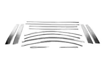 Hyundai Accent 2006–2010 Complete raamlijstenset (14-delig, RVS) foto 3