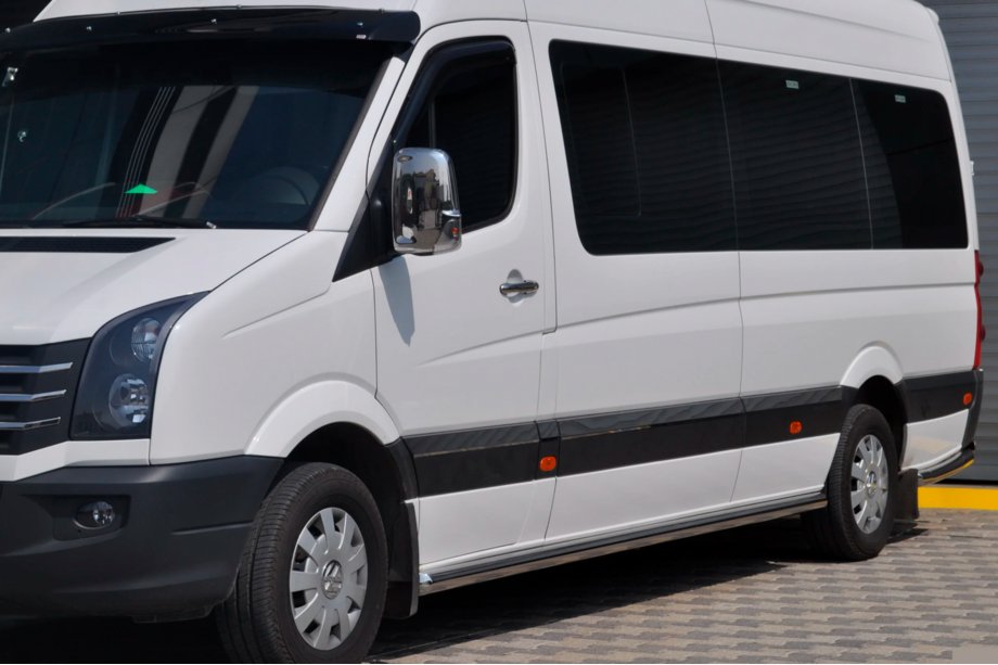 Volkswagen Crafter 2006–2016 Sidebars (set van 2, RVS) Ø70, korte wielbasis Foto 2