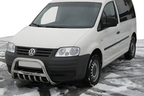 Volkswagen Caddy 2004–2010 Bullbar WT003 (RVS) foto 1