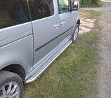 Volkswagen Caddy 2004–2010 Premium side steps (2 st., RVS) Standaard montagebasis, Ø60 foto 2