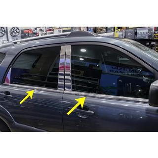 RVS raamlijsten (6-delig) Kia Sportage 2004–2010 foto 1