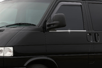 Volkswagen T4 Transporter 1990–2003 Buitenste raamomlijsting (2 st., RVS) OmsaLine - Italiaans roestvrij staal foto 1