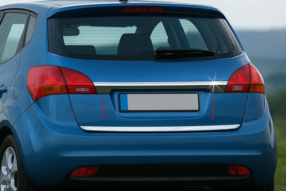 Kia Venga 2010–2019 RVS kofferbakrand Carmos - Turks staal Image