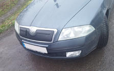 Skoda Octavia II A5 2006–2010 Winterafdekking voor grille (bovenste) foto 2