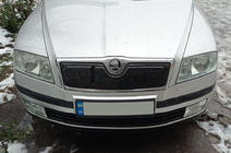 Skoda Octavia II A5 2006–2010 Winterafdekking voor grille (bovenste) foto 1