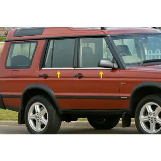 Raamomlijsting (4 stuks, RVS) Land Rover Discovery II 1998–2004 foto 1