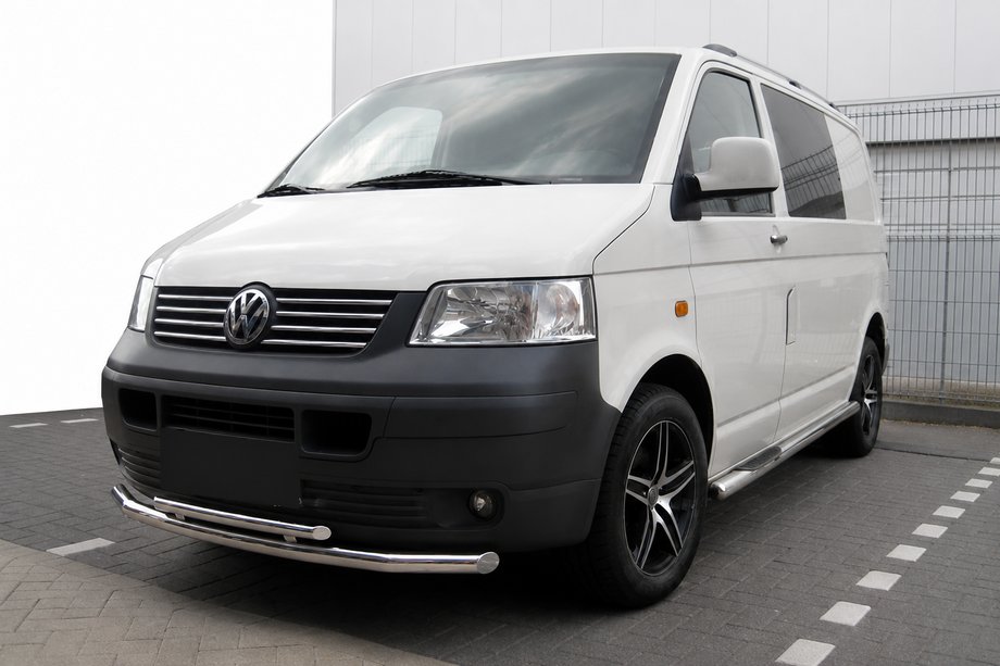 Volkswagen T5 Transporter 2003–2010 Voorbeschermbeugel ST014 (RVS) Image