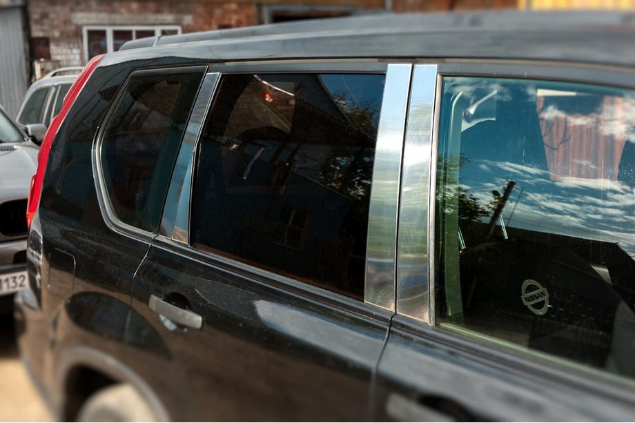 Nissan X-trail T31 2007–2014 Deurstijl sierlijsten (8-delig, RVS) Foto 2