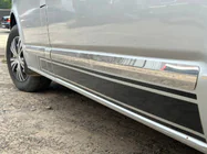 Volkswagen T5 Multivan 2003–2010 Deurstrips (RVS, chroom) foto 10