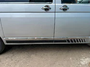 Volkswagen T5 Multivan 2003–2010 Deurstrips (RVS, chroom) foto 19