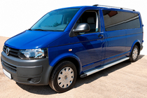 Volkswagen T5 2010–2015 Zijtreden Maya V2 (set van 2, aluminium) Lange wielbasis foto 1