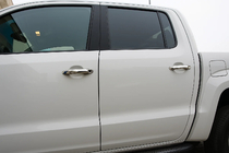 Volkswagen Amarok 2010–2022 Deurgreep covers (set 4 stuks, RVS) Carmos - Turks staal foto 1