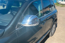 Volkswagen Touareg 2002–2010 Spiegelkappen 2007-2010 (2 stuks, RVS) Carmos - Turks staal foto 5