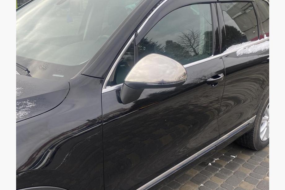 Volkswagen Touareg 2010–2018 RVS spiegelkappen (2 stuks) Carmos - Turks staal Foto 3