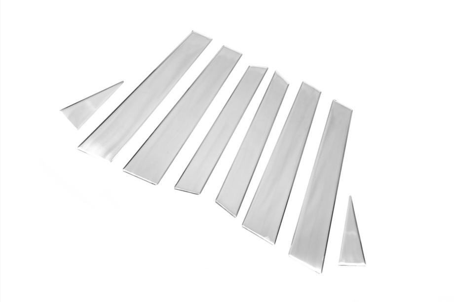Volkswagen Touareg 2010–2018 Raamstijl sierlijsten (8 stuks, RVS) OmsaLine - Italiaans roestvrij staal Foto 3