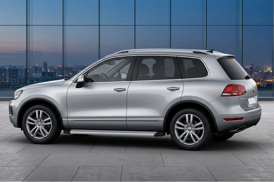 Volkswagen Touareg 2010–2018 Zijtreden Maya V2 (set van 2, aluminium) Foto 1