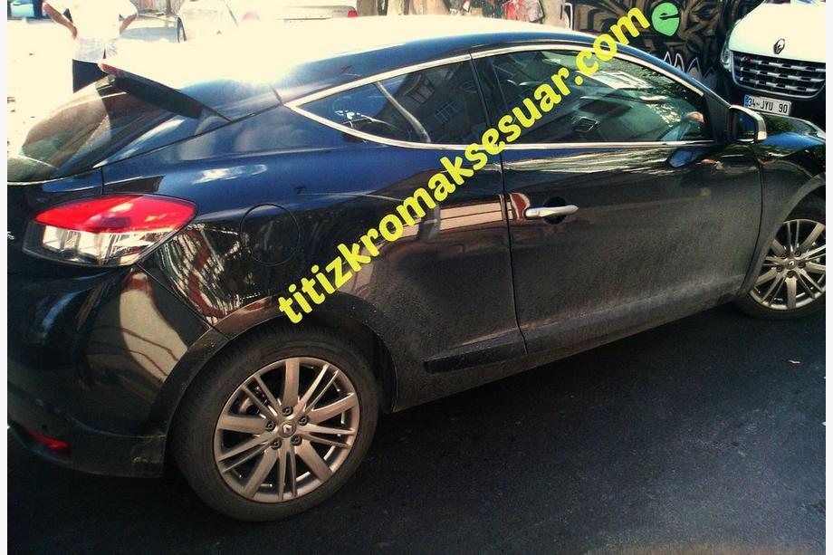 Renault Megane III 2009–2016 Bovenste raamomlijsting (HB, 6-delig, RVS) Foto 3