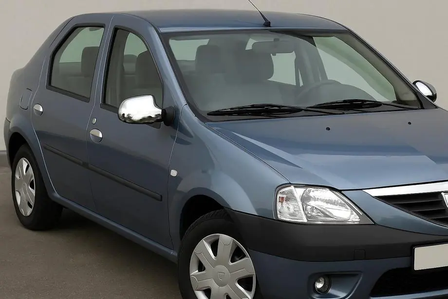 Dacia Logan I 2005–2008 Complete chromen spiegelkappen (2 st.) Image