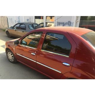Deurlijsten (4 stuks, RVS) Dacia Logan I 2008–2012 foto 3