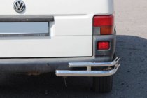 Volkswagen T4 Caravelle/Multivan 1990–2003 Dubbele achterhoekstukken AK003-Double (2 st., RVS) foto 2