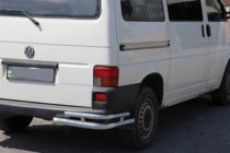 Volkswagen T4 Caravelle/Multivan 1990–2003 Dubbele achterhoekstukken AK003-Double (2 st., RVS) foto 4