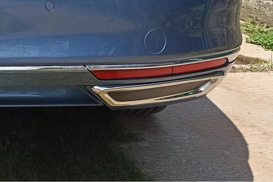 Volkswagen Passat B8 2015–2023 Sierstukken uitlaatimitatie SD/SW (2015-2018, 2 stuks, RVS) S-Design - Italiaans roestvrij staal Foto 9