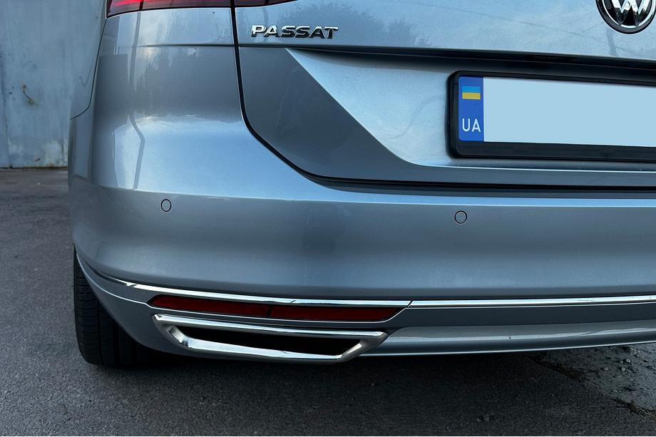 Volkswagen Passat B8 2015–2023 Sierstukken uitlaatimitatie SD/SW (2015-2018, 2 stuks, RVS) S-Design - Italiaans roestvrij staal Foto 7