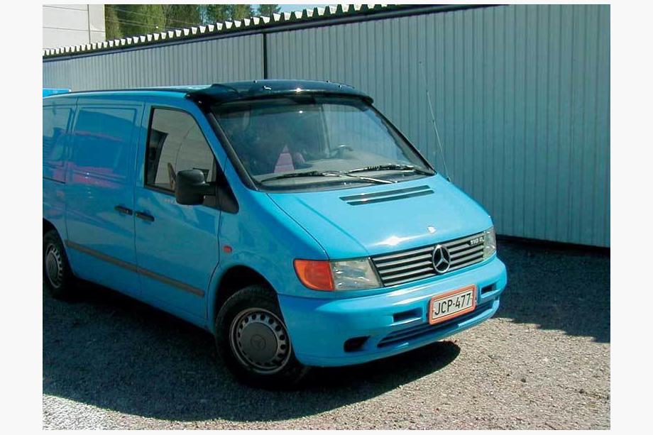Mercedes Vito W638 1996–2003 Voorruitvizier (zwart hoogglans, 5 mm) Foto 4