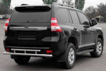 Toyota Land Cruiser Prado 150 2009–2023 Achterbeschermbeugel AK002-2v2 (RVS) foto 1