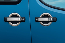 Fiat Doblo I 2001–2005 Deurgreep covers (set 4 stuks, RVS) foto 1