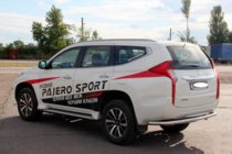 Mitsubishi Pajero Sport 2015– Achterbeschermbeugel AK005 (RVS) foto 5