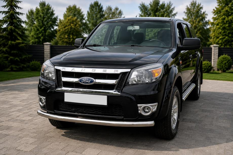 Ford Ranger 2007–2011 Voorbumperbescherming ST008 (RVS) Image