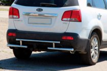 Kia Sorento II XM 2009–2014 Achterbeschermbeugel AK002-2 (RVS) foto 1