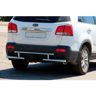 Achterbeschermbeugel AK002-2 (RVS) Kia Sorento II XM 2009–2014 foto 1