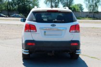 Kia Sorento II XM 2009–2014 Achterste dubbele hoekstukken AK003-подвійний (RVS) foto 3