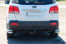Kia Sorento II XM 2009–2014 Achterste dubbele hoekstukken AK003-подвійний (RVS) foto 6