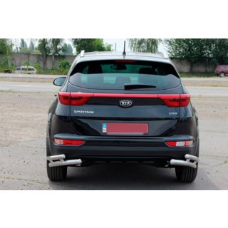 Dubbele achterhoekbescherming AK003-подвійний (RVS) Kia Sportage 2015–2021 foto 3