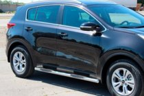 Kia Sportage 2015–2021 Sidebars BB002 (set van 2, RVS) foto 1